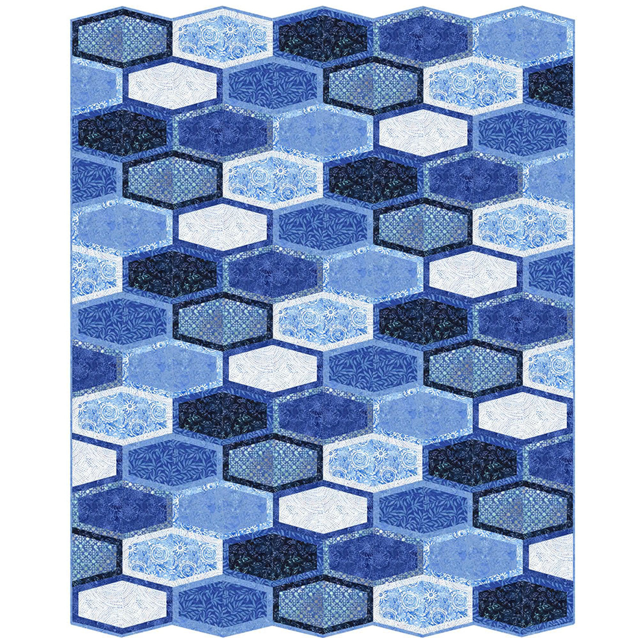 Timeless Treasures Fabrics Tonga Batik Bluebell Granny Dot